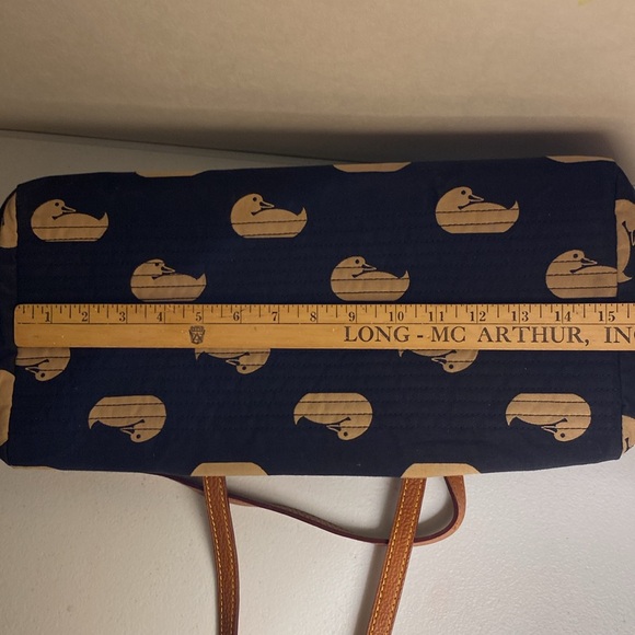 Dooney & Bourke Duck Logo Canvas Victoria Handbag - Picture 13 of 14